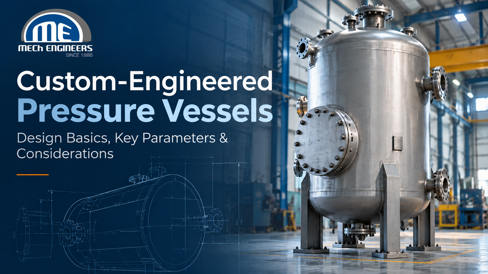 Custom-Engineered Pressure Vessels: Design Basics, Key Parameters & Considerations